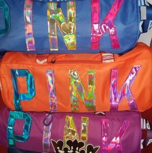 NEW *Pink* Sports Gym Duffle Bag in Navy Blue